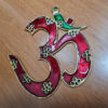 Om de metal esmaltado para decorar a parede 20cm vermelho