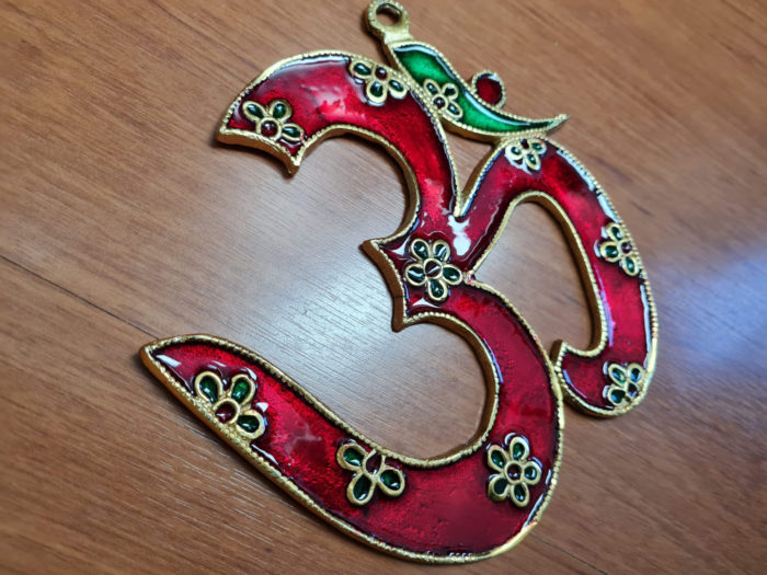 Om de metal esmaltado para decorar a parede 20cm vermelho