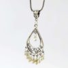Colar indiano longo prateado estilo Boho Chic modelo II