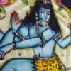 Painel de tecido Coleção Especial pintado à mão Shiva Nataraja 85cm