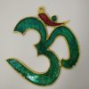 Om de metal esmaltado para decorar a parede 20cm verde