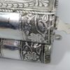 Porta Jóias indiano metalizado com estampa de elefantes 18 cm