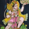 Painel de tecido Coleção Especial pintado à mão com Hanuman 110cm