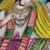 Painel de tecido Coleção Especial pintado à mão com Hanuman 110cm