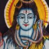 Painel de tecido Coleção Especial pintado à mão com Shiva 110cm