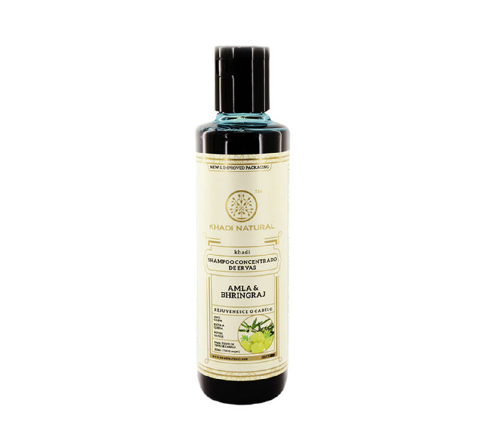 Shampoo Ayurvédico de Amla & Bhringraj da Khadi Natural 210ml