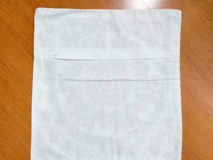 Capa de almofada indiana de algodão com mandala de elefantes