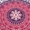 Capa de almofada indiana de algodão com mandala lotus rosa
