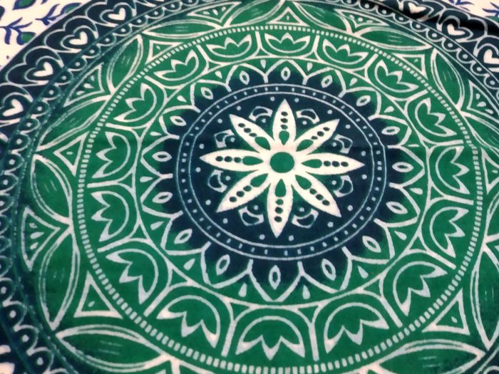 IMG_20200829_182746 Capa de almofada indiana de algodão com mandala lotus verde