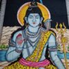 Painel Grande de tecido Coleção Especial pintado à mão com Shiva 170cm