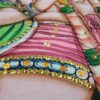 Painel de tecido Coleção Especial pintado à mão com Hanuman 85cm