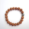 pulseira de Rudraksha com berloque de Buda 10mm