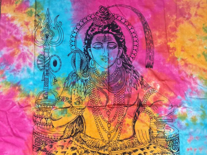 20230125_105624 Panô indiano grande de algodão estampa de Shiva color batik