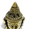 Mini busto Cabeça de Buda em metal com embutimento de pedras naturais VI