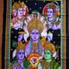 Painel grande clássico com 5 deuses hindus