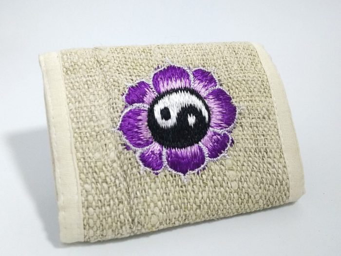 carteira de cânhamo Yin Yang