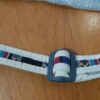 Porta mat indiano para tapete de Yoga 100% Hemp fibra natural Azul
