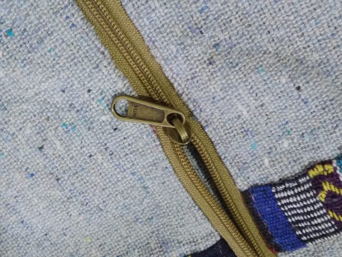 Porta mat indiano para tapete de Yoga 100% Hemp fibra natural Azul