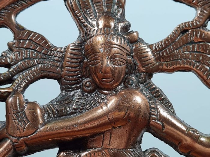 Estátua do Deus Shiva Nataraja em ferro 30 cm