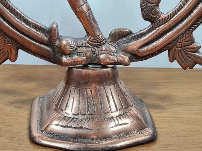 Estátua do Deus Shiva Nataraja em ferro 30 cm