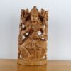 deusa Lakshmi em madeira