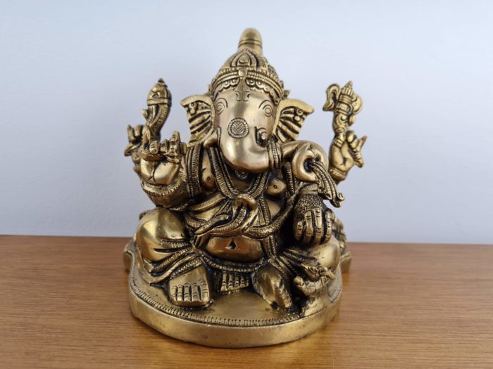 Deus Ganesha estátua de metal bronze