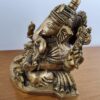 Estátua do Deus Ganesha em bronze com 16 cm