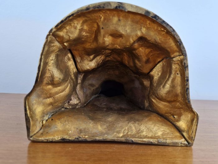 Estátua do Deus Ganesha em bronze com 16 cm