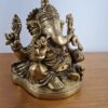 Estátua do Deus Ganesha em bronze com 16 cm
