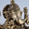 Estátua do Deus Ganesha em bronze com 16 cm