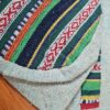 Porta mat indiano para tapete de Yoga 100% Hemp fibra natural azul II