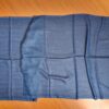 Pashimina indiana de cashmere azul com estampa geométrica