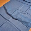 Pashimina indiana de cashmere azul com estampa geométrica