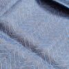 Pashimina indiana de cashmere azul com estampa geométrica