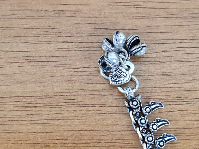 Tornozeleira indiana de prata alemã tribal