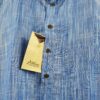 Kurta de algodão (bata masculina longa) azul