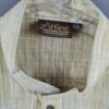 Kurta de algodão (bata masculina longa) mostarda claro