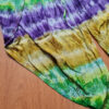 Calça indiana feminina com técnica Tie Dye tricolor