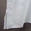 Bata indiana masculina de algodão branco