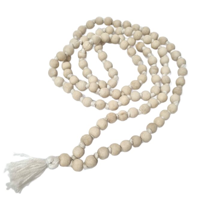Japamala indiano de 108 contas de Neem 10mm