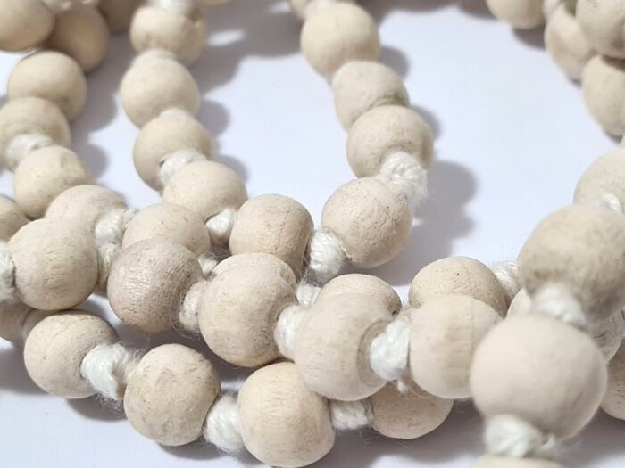 Japamala indiano de 108 contas de Neem 10mm