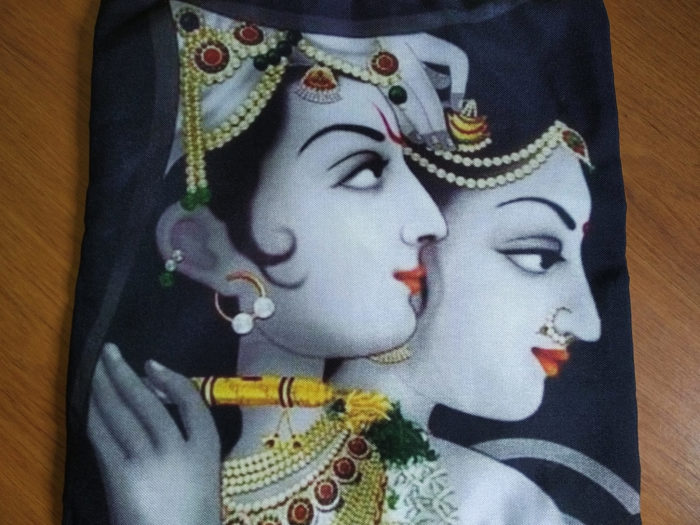 Capa de almofada de Radha e Krishna 40cm