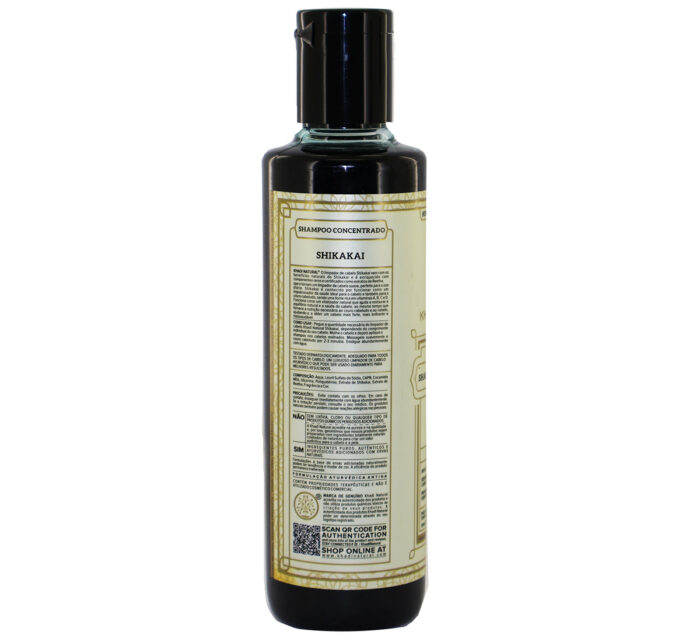 Shampoo Ayurvédico de Shikakai da Khadi Natural 210ml