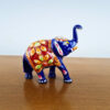 elefante indiano de metal com esmaltação (cloisonné)