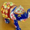 Elefante de metal esmaltado color com técnica cloisonné P