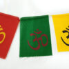 Bandeira tibetana com símbolo do Om (13cmx10m)