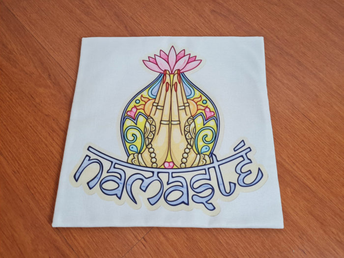 capa de almofada indiana namastê