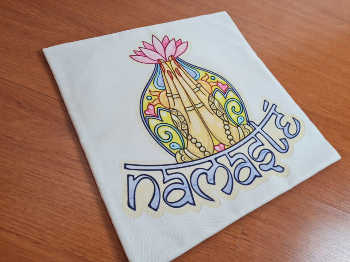 Capa de almofada indiana Namastê 40cm