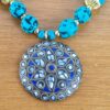 Max colar tibetano de mandala com pedrarias Lápis Lazuli