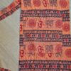 Porta mat indiano para Yoga estampa de OM laranja